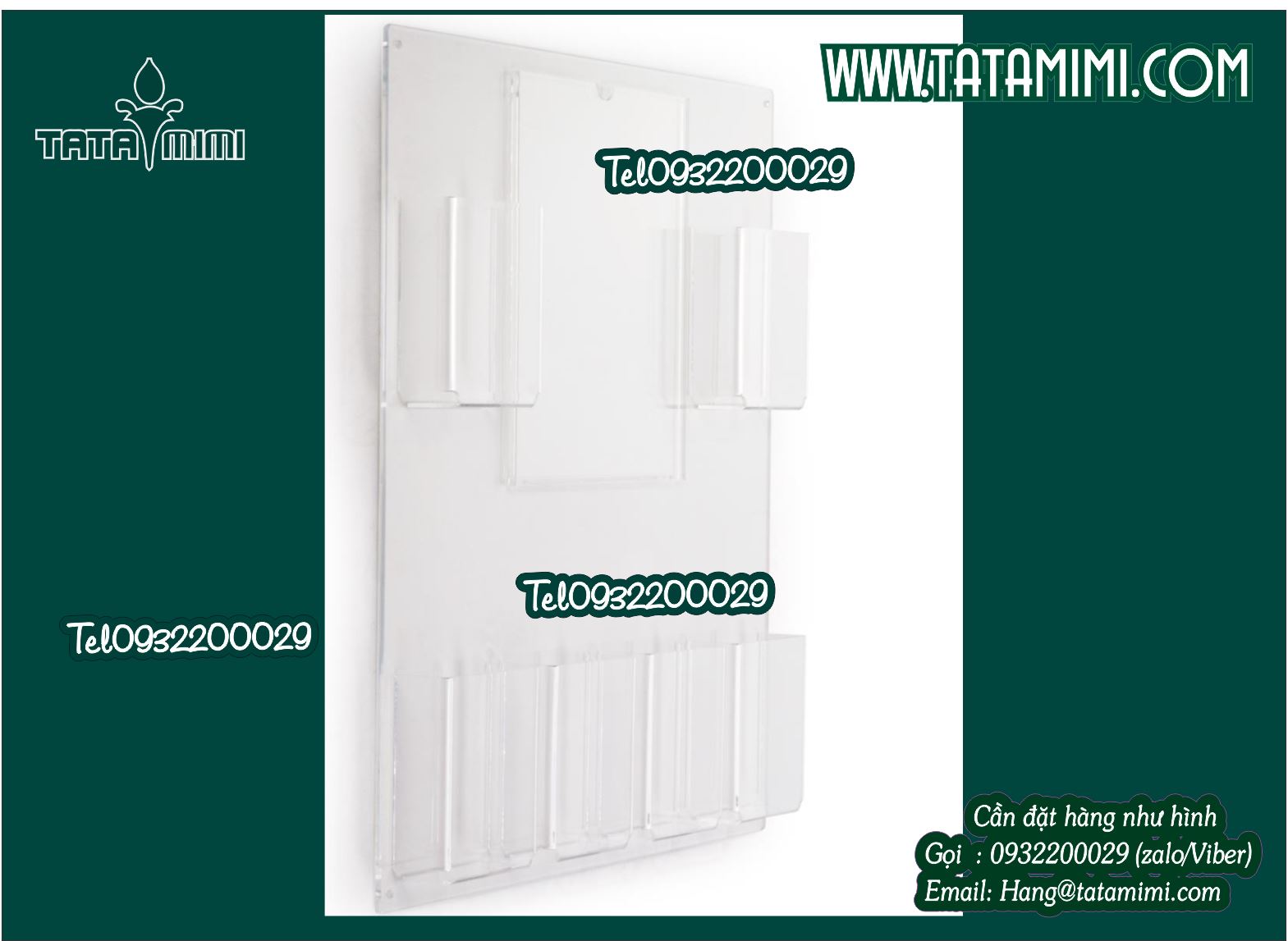 Mẫu các loại kệ mica treo tường đẹp