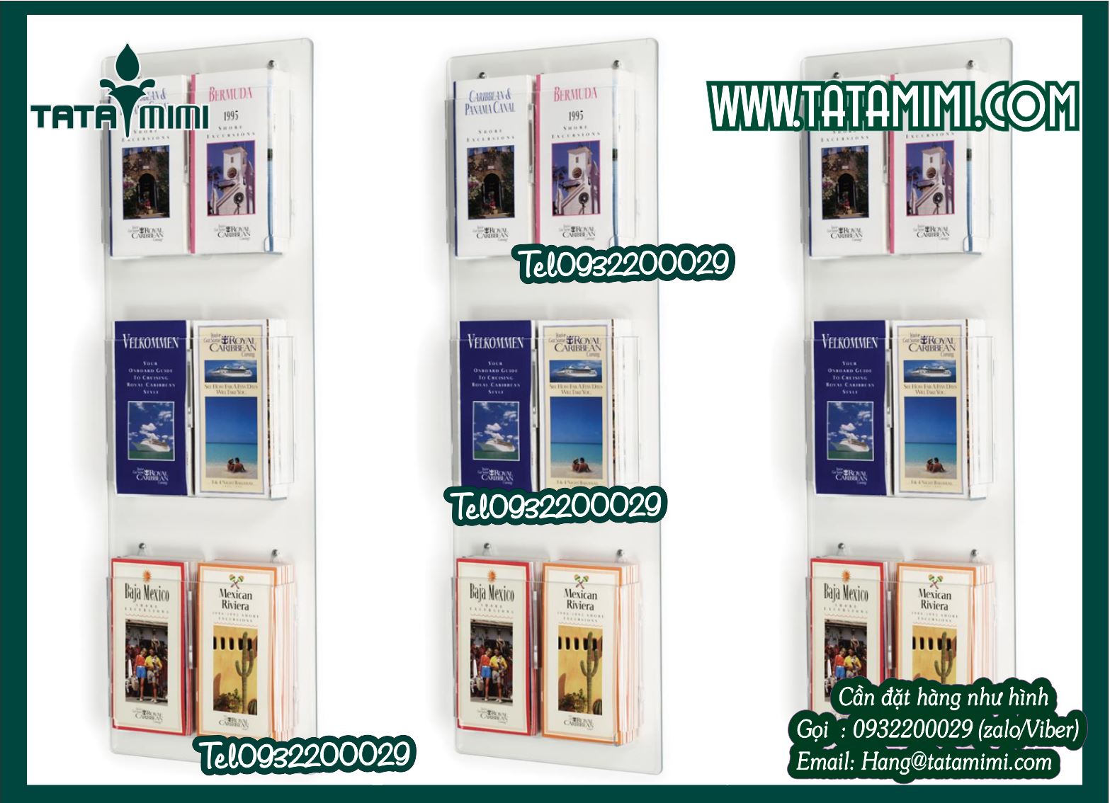 Mẫu các loại kệ mica treo tường đẹp