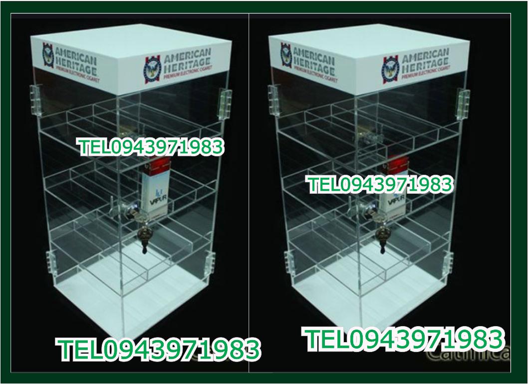 Kệ trưng bày thuốc để bàn logo in decal