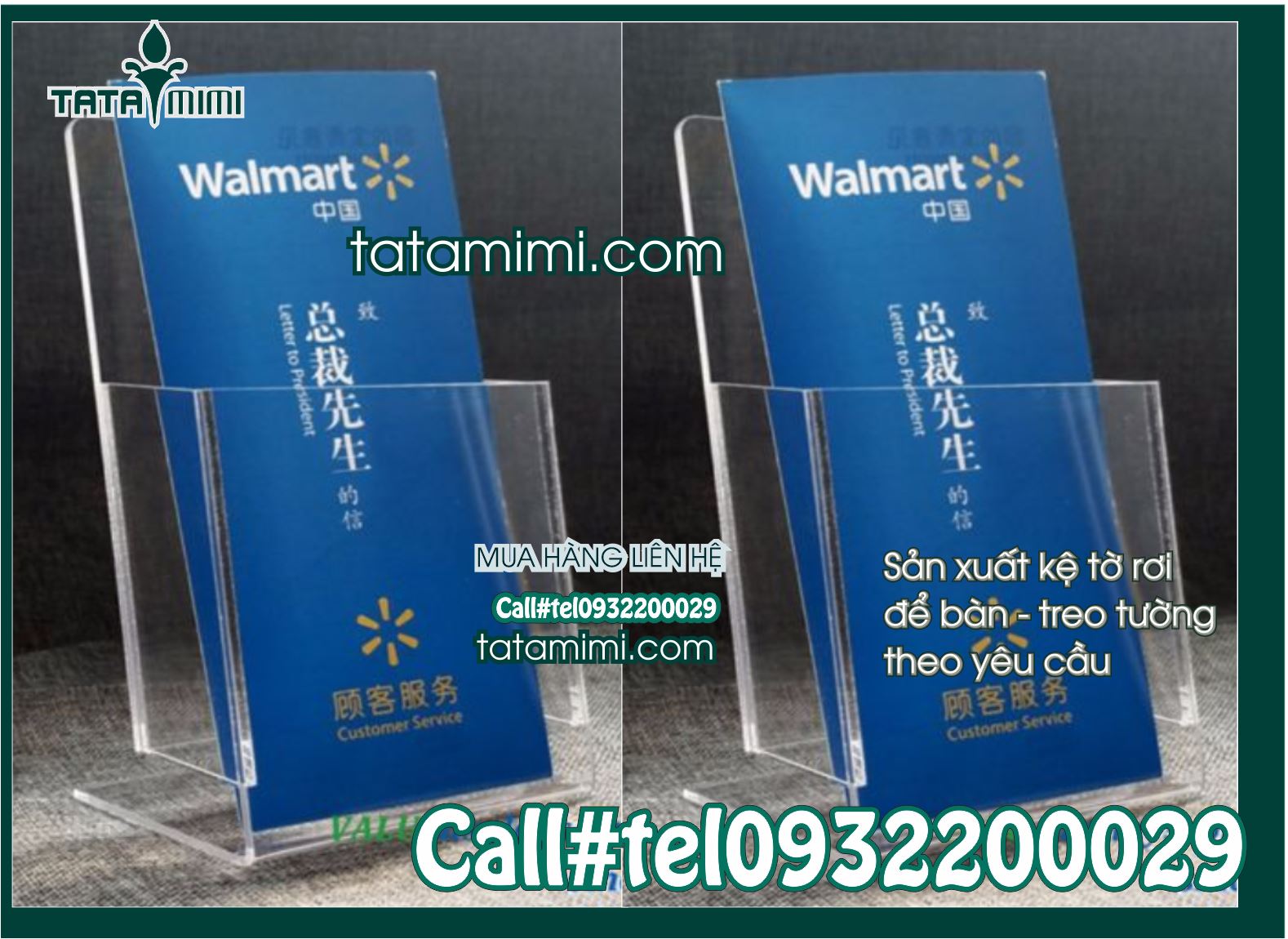 Kệ để giấy tờ ở quầy lễ tân