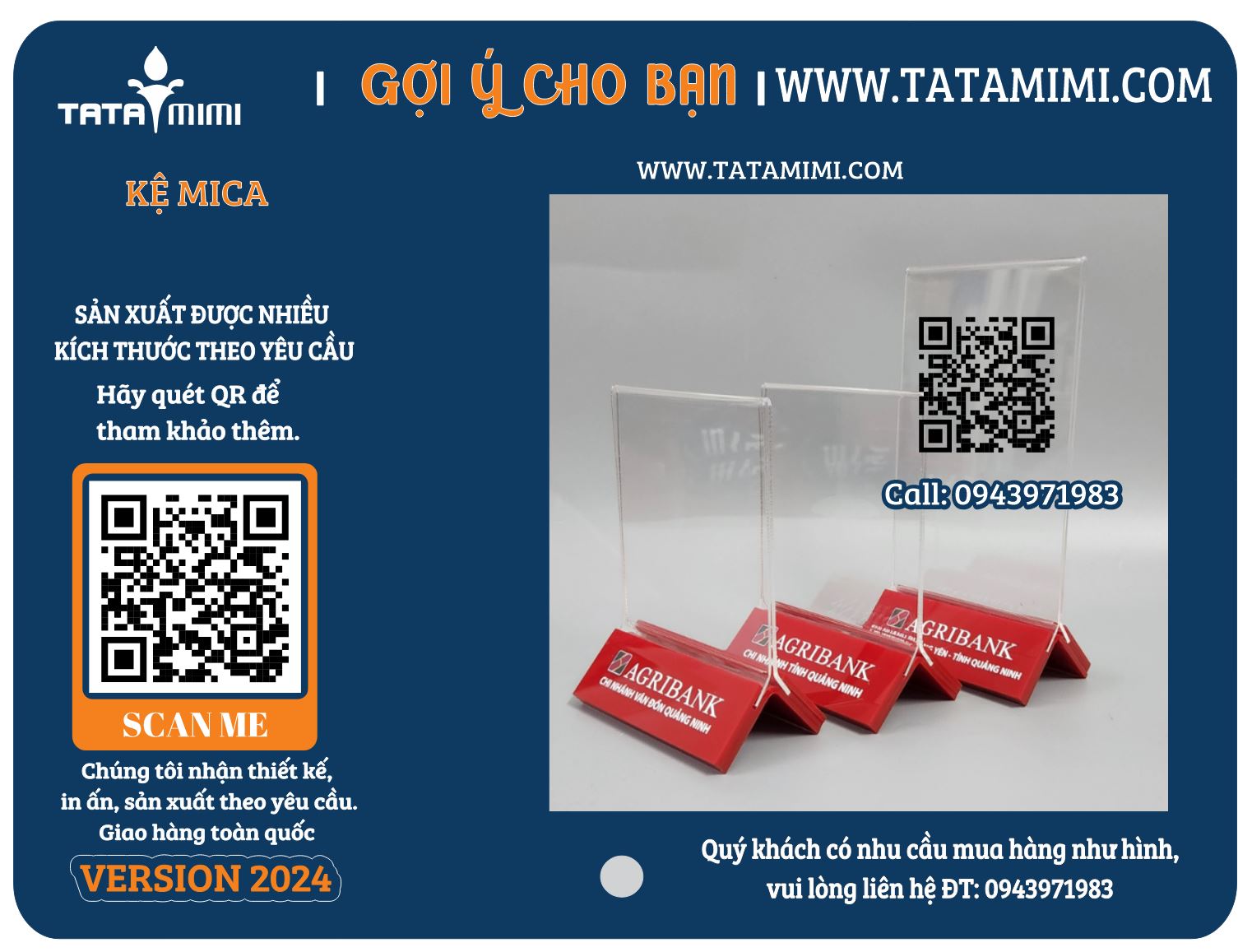 Tạo Điểm Nhấn Thẩm Mỹ Với In Biển QR Mica Để Bàn