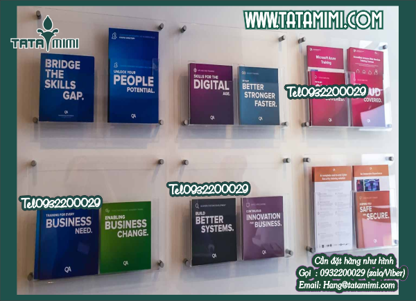 Mẫu các loại kệ mica treo tường đẹp