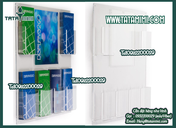 Mẫu các loại kệ mica treo tường đẹp