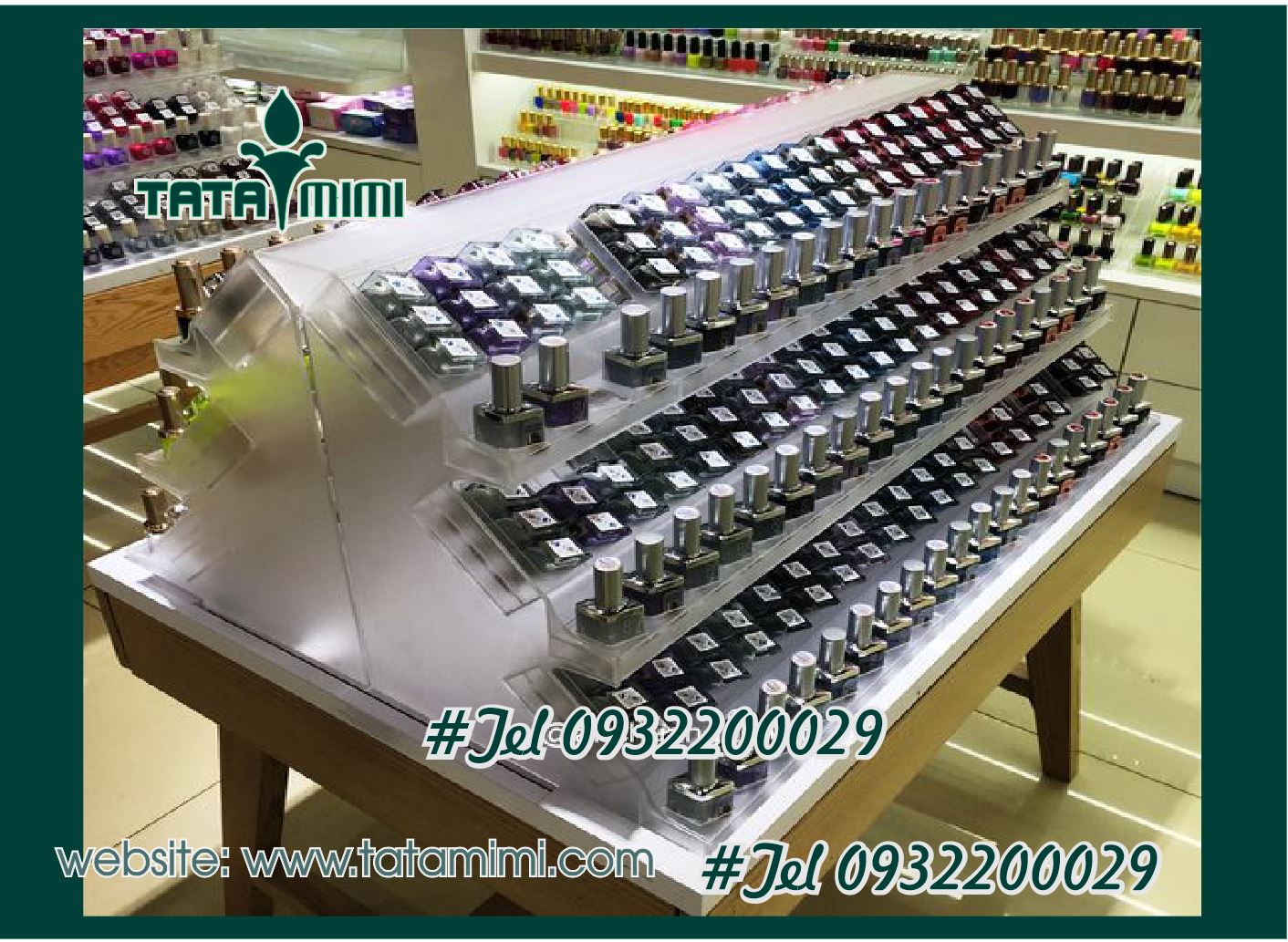 Kệ mỹ phẩm được gia công kỹ lưỡng