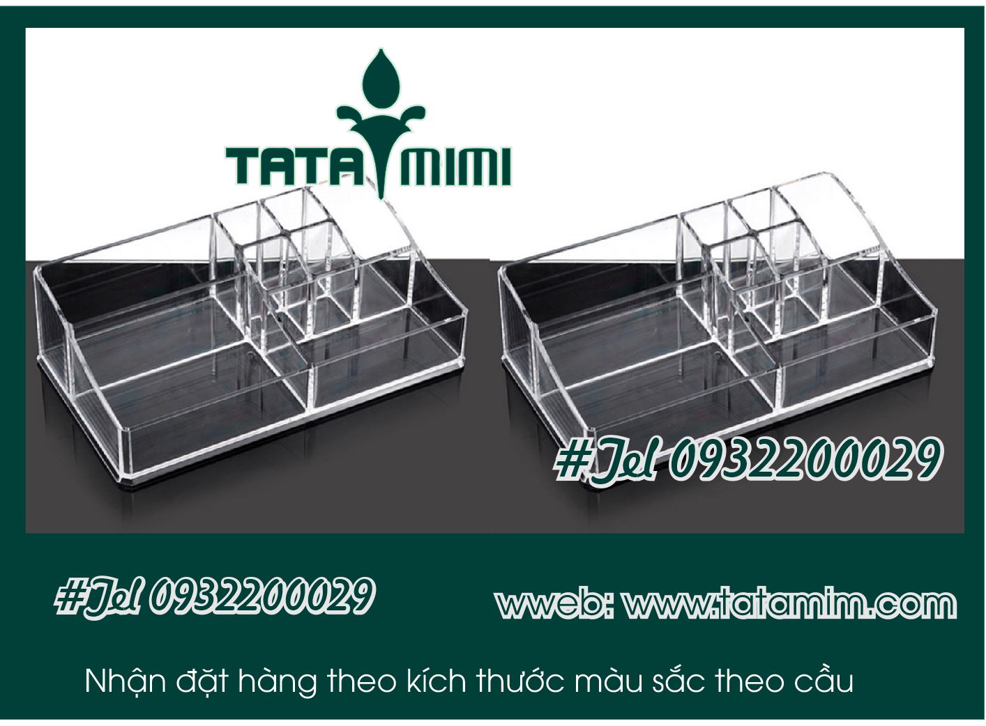 Kệ mỹ phẩm mica