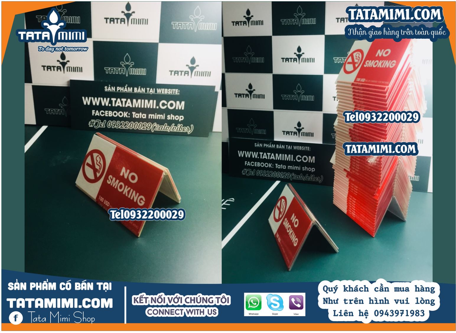 Thiết kế biển No smoking - Thông điệp rõ ràng cho không gian xanh