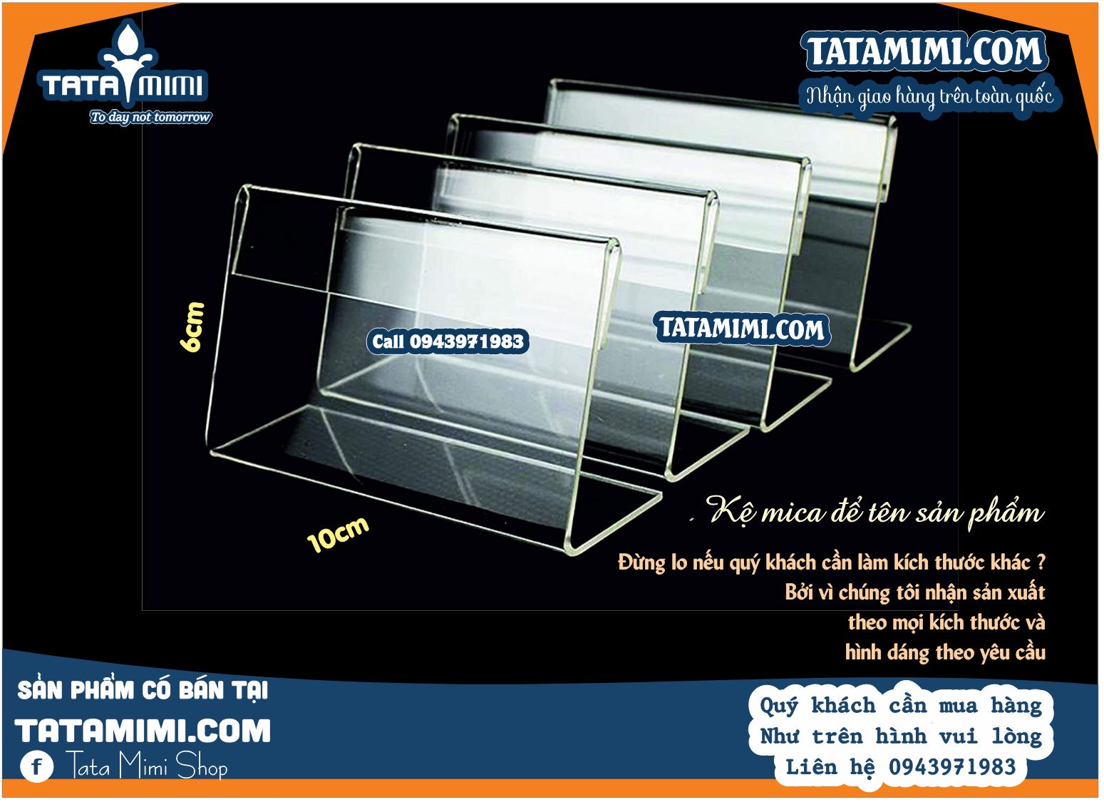 Kệ Mica Để Tờ Rơi
