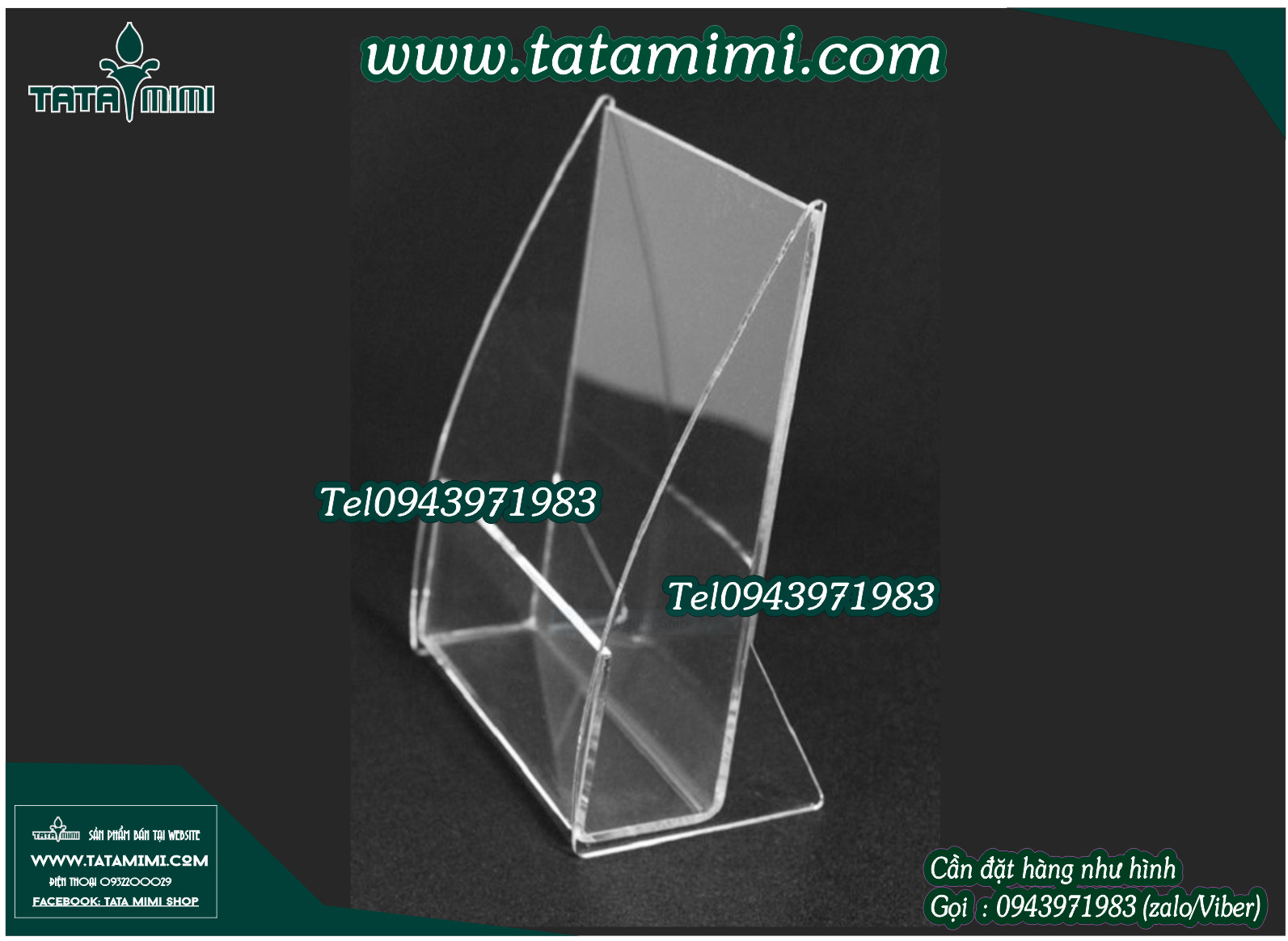 Kệ tờ rơi để bàn 1 ngăn các mẫu