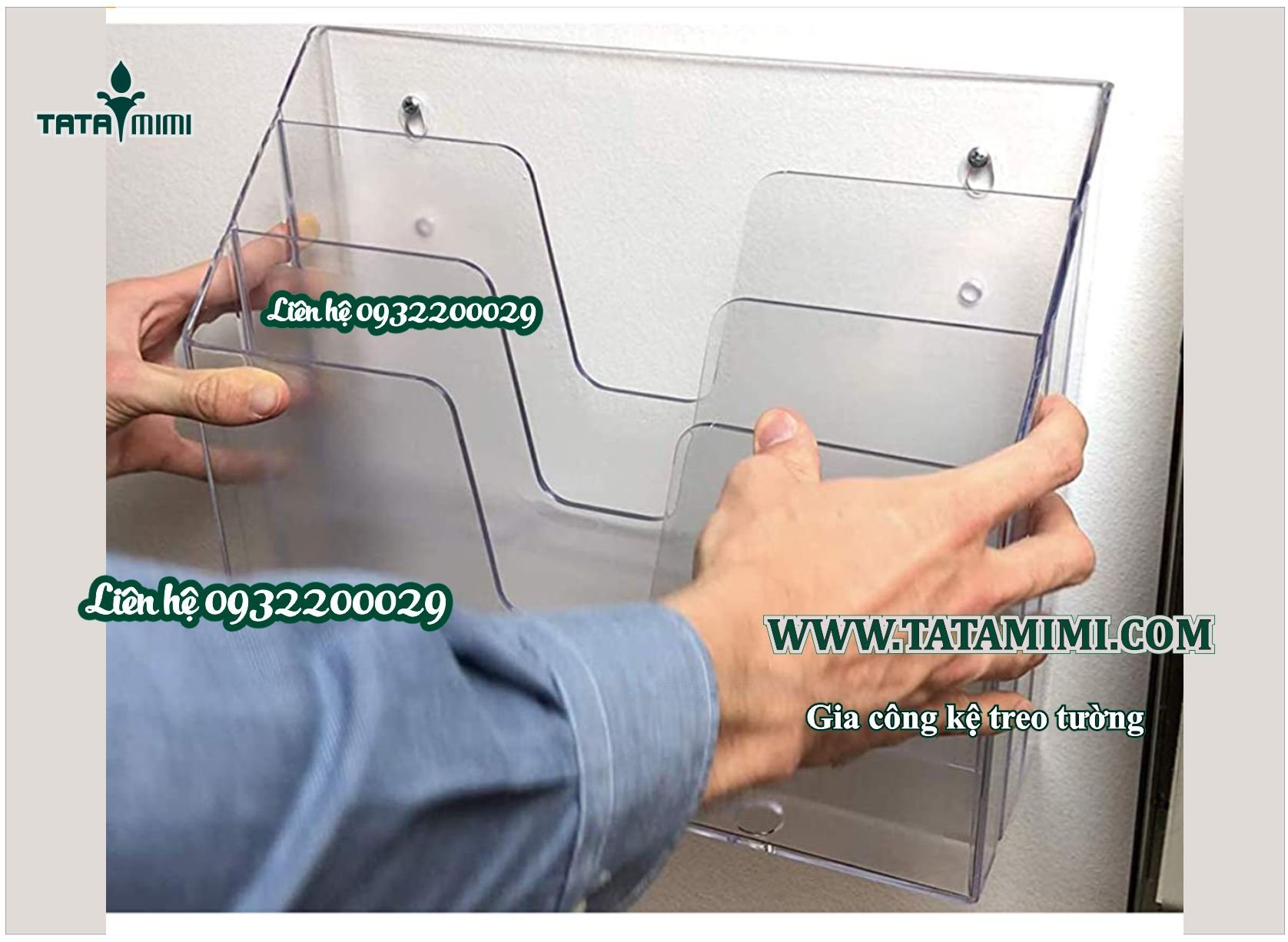 Kệ checklist từ mica theo các size giấy