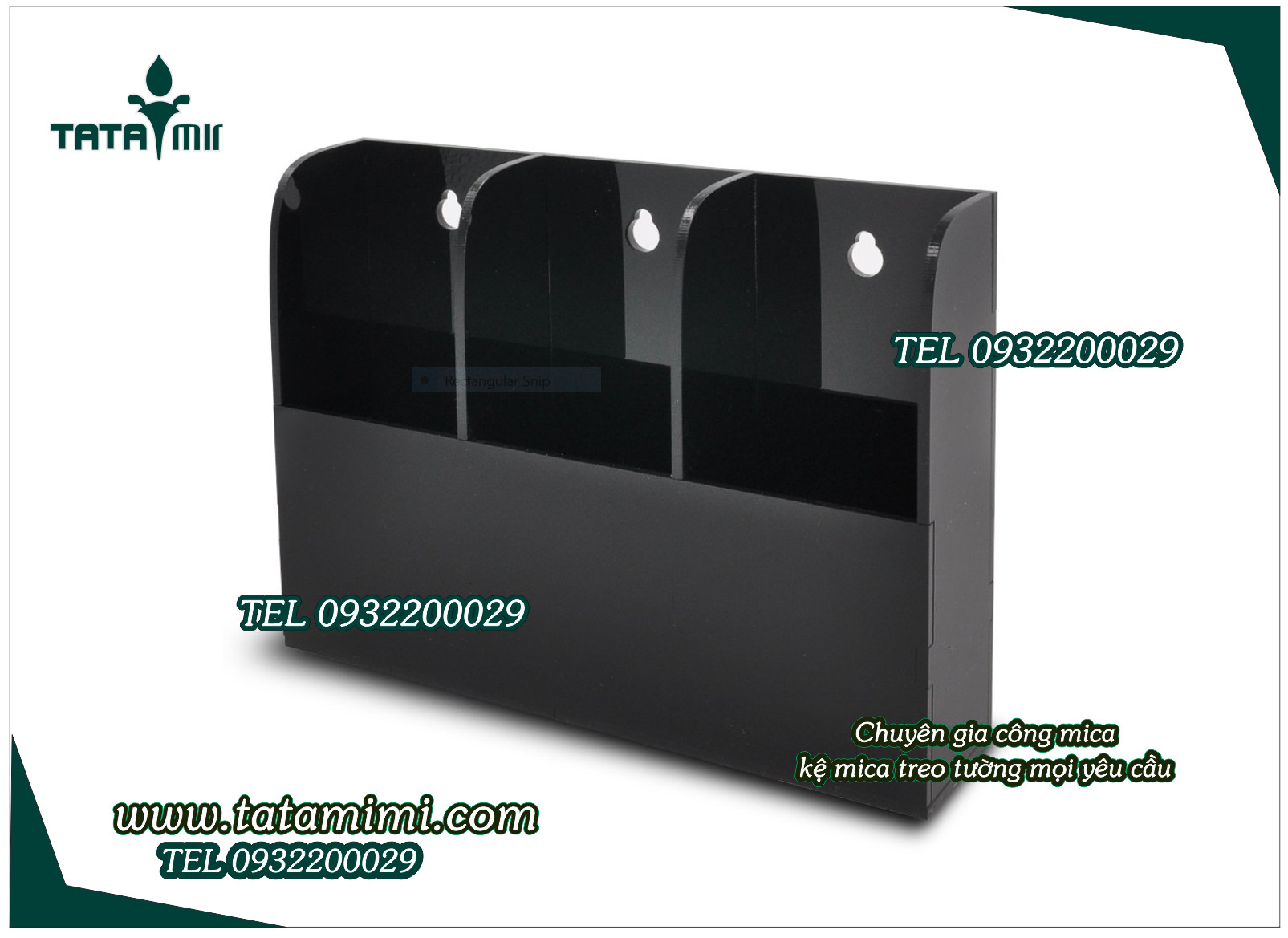 Giá đựng các loại điều khiển từ mica trong hoặc màu