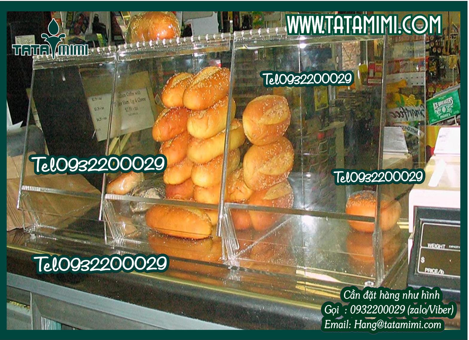 Tủ để bánh từ mica trong suốt