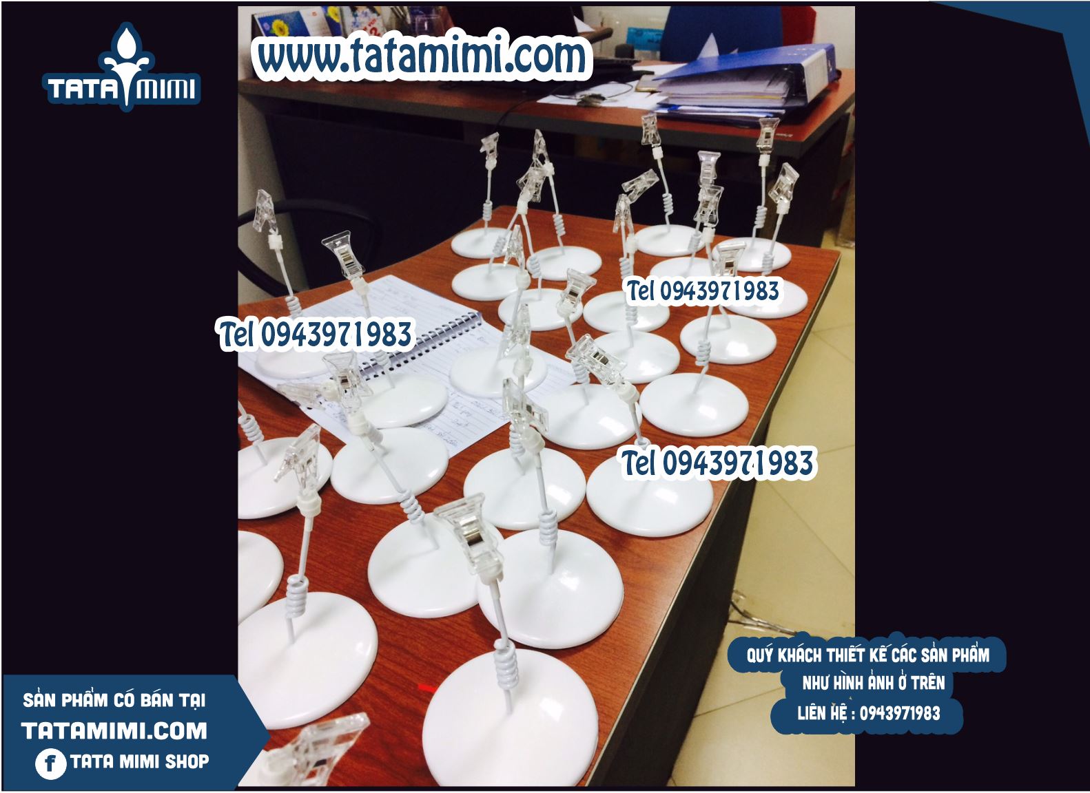 Kẹp POP Trắng Sữa