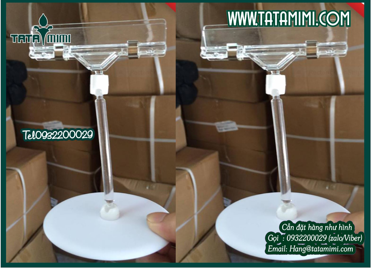 Kẹp pop các kích thước khác nhau