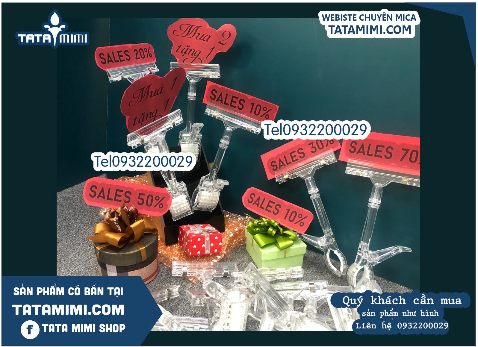 Kẹp pop màu trắng sữa - điểm nhấn tinh tế cho không gian trưng bày