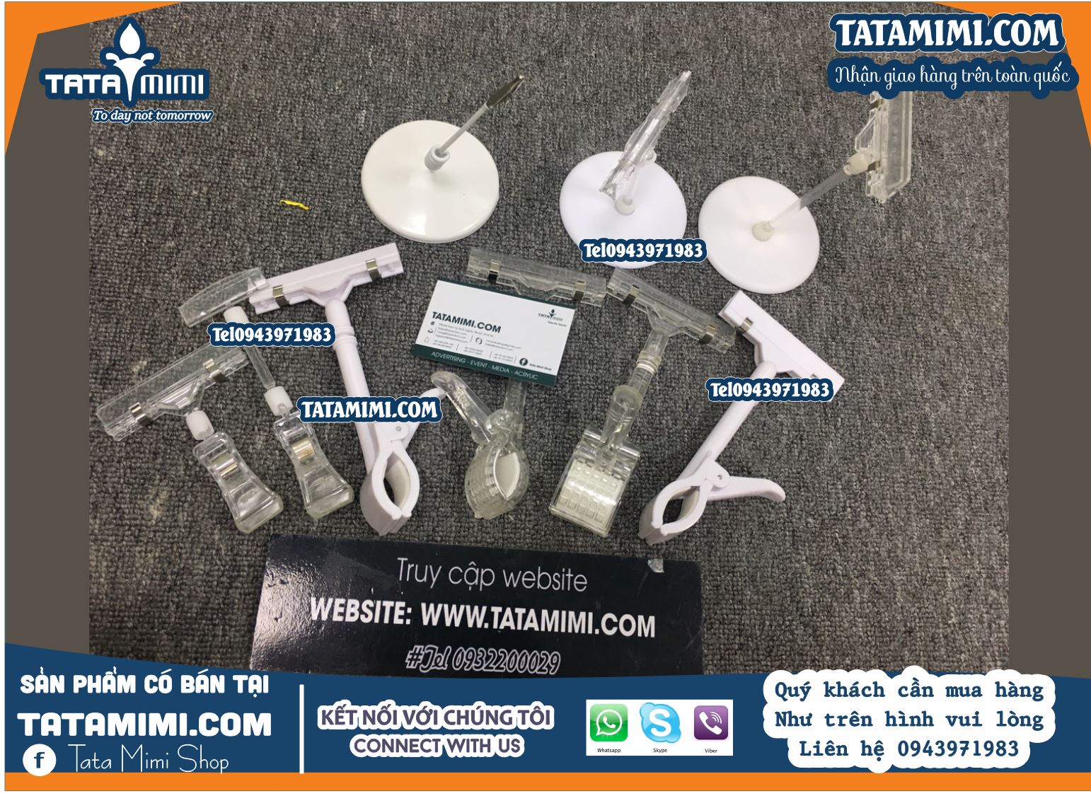 Kẹp pop màu trắng sữa - điểm nhấn tinh tế cho không gian trưng bày