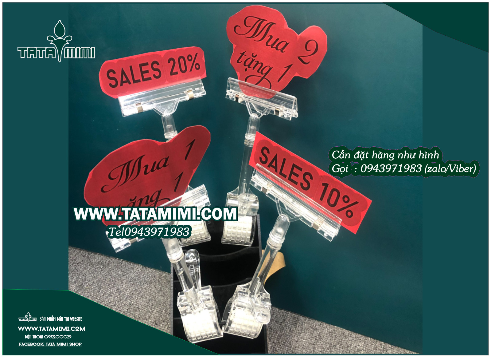 Kẹp pop mica- sắt - inox có sẵn tại kho