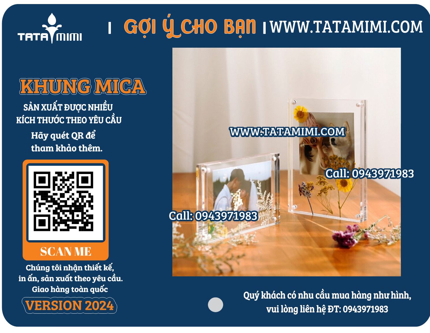 Khung Mica Để Bàn Từ Tata Mimi: Chất Lượng Đỉnh Cao, Dịch Vụ Hoàn Hảo