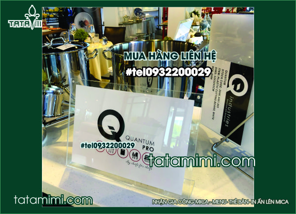 Mẫu khung mica để bàn đẹp