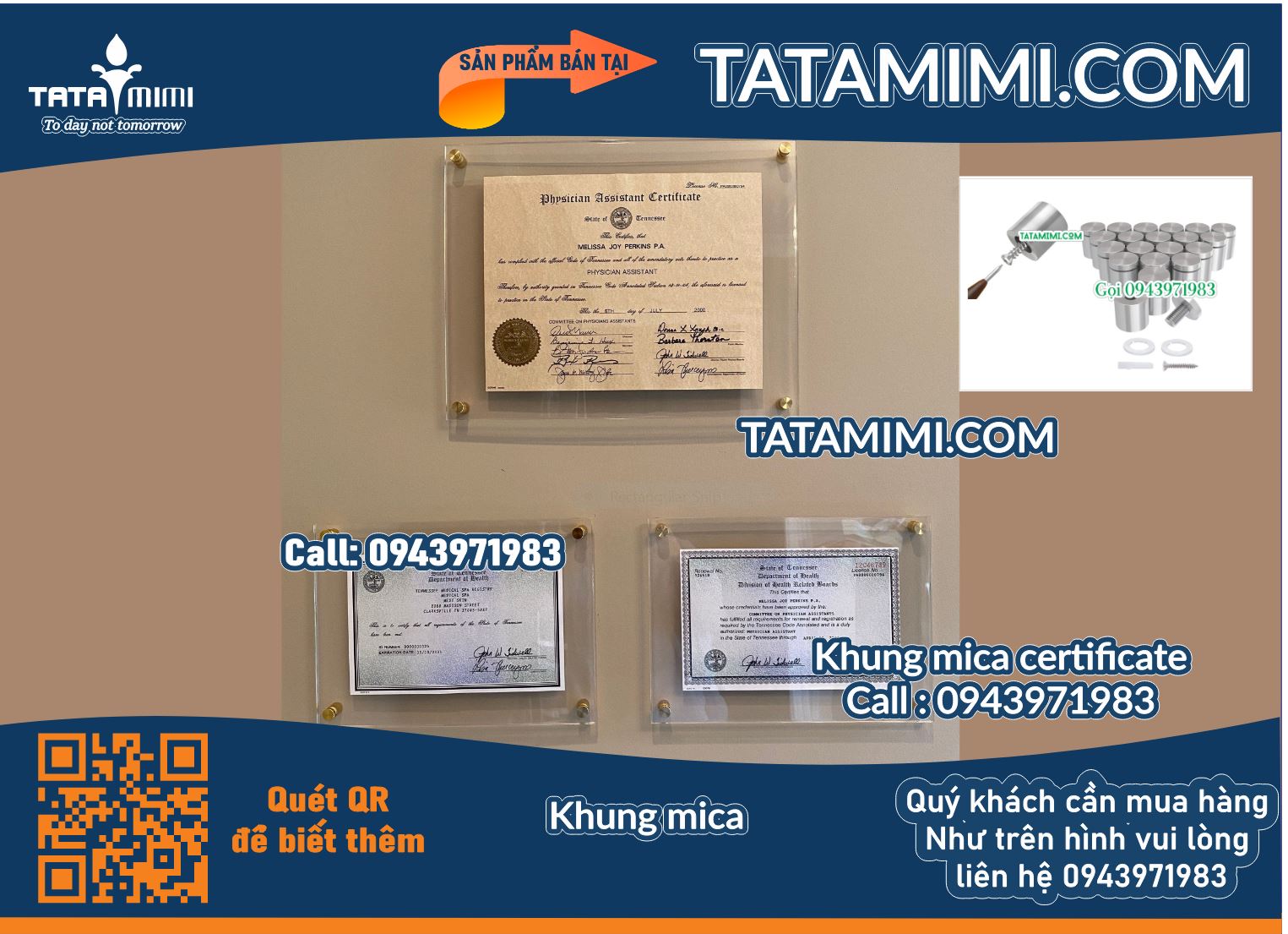 Khung Mica Bằng Khen cuối năm A4