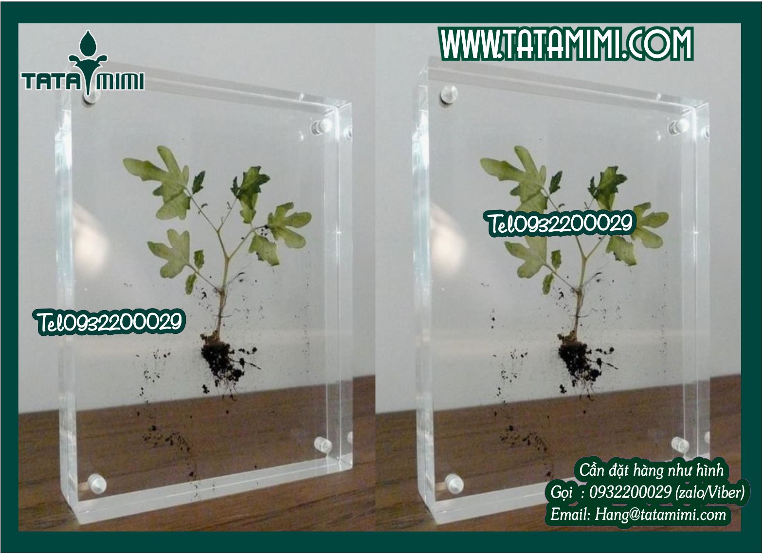 Gia công mica để bàn các loại