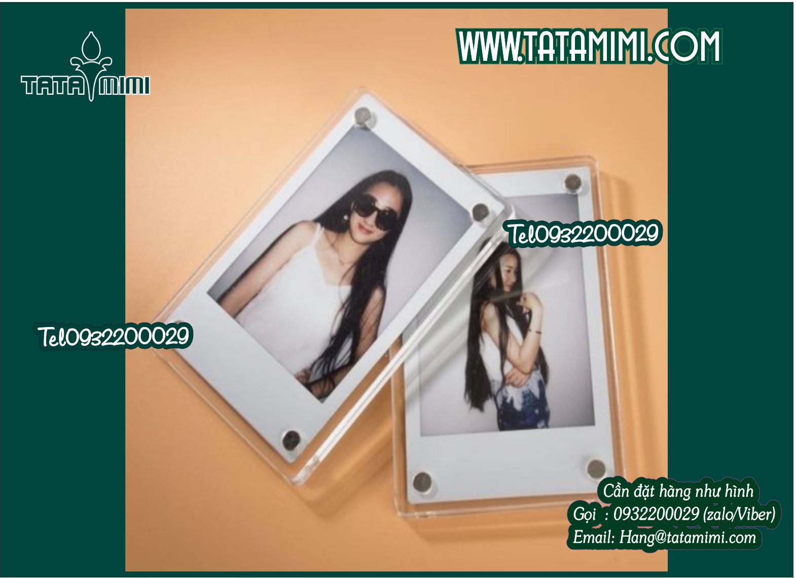 Mẫu khung mica để bàn đẹp