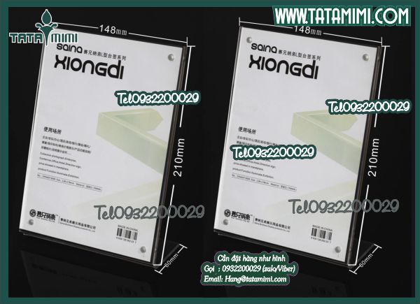 Mẫu khung mica để bàn đẹp