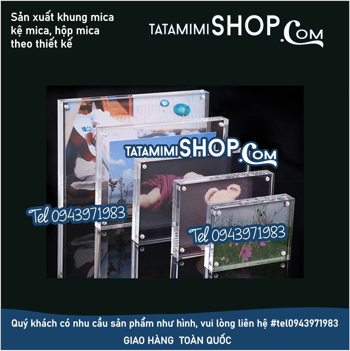 Khung mica hít nam châm A6 – Giải pháp trưng bày thông minh, hiện đại