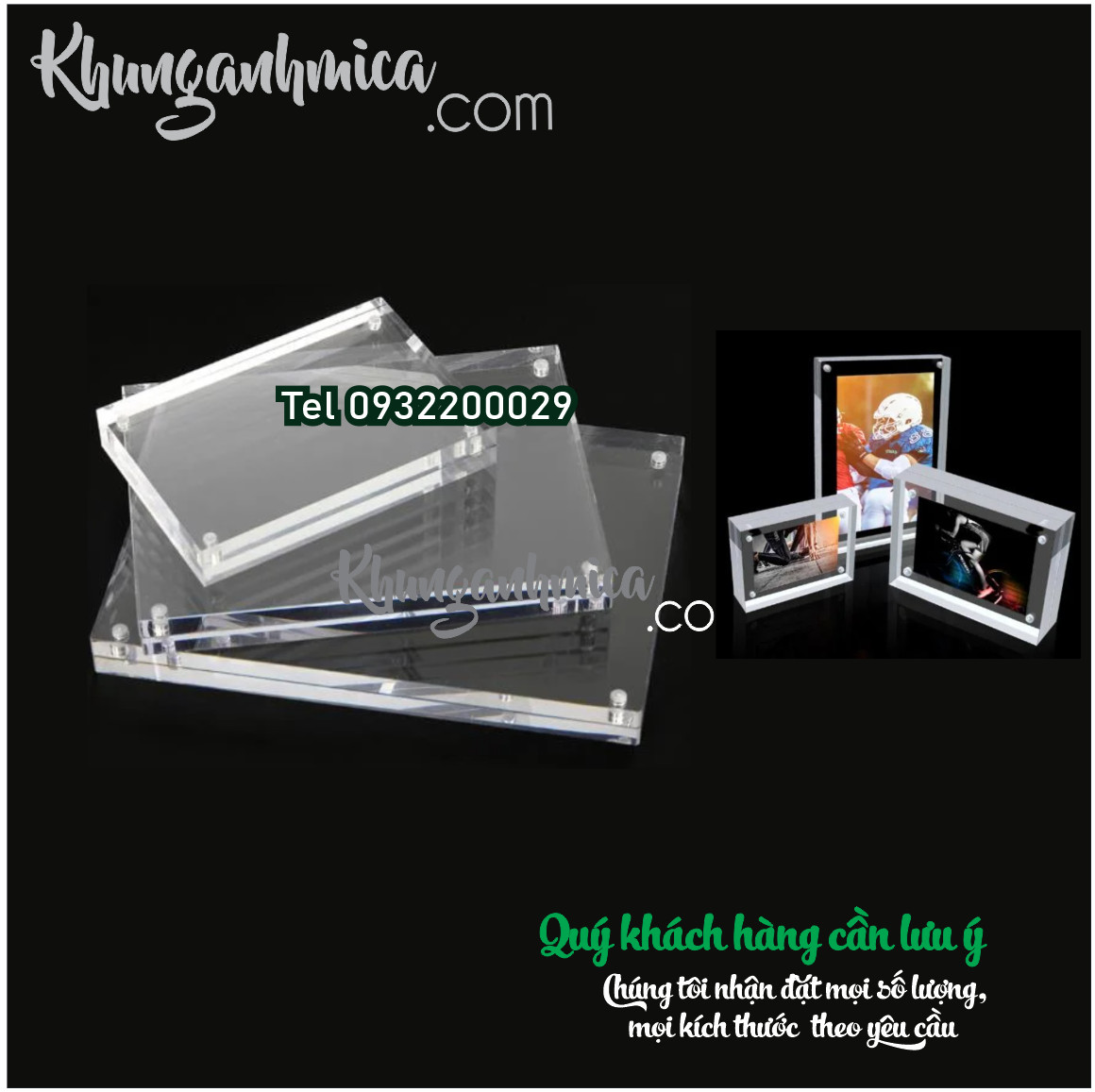 Khung mica hít nam châm A6 – Giải pháp trưng bày thông minh, hiện đại