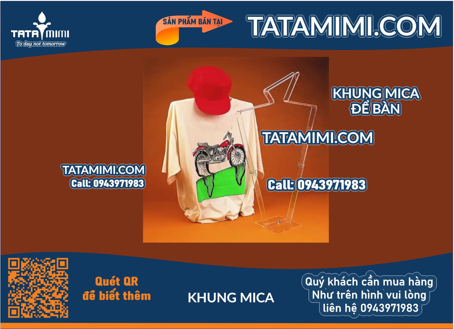 Mẫu khung mica để simple áo treo tường đẹp ( Khung mica để áo treo tường)