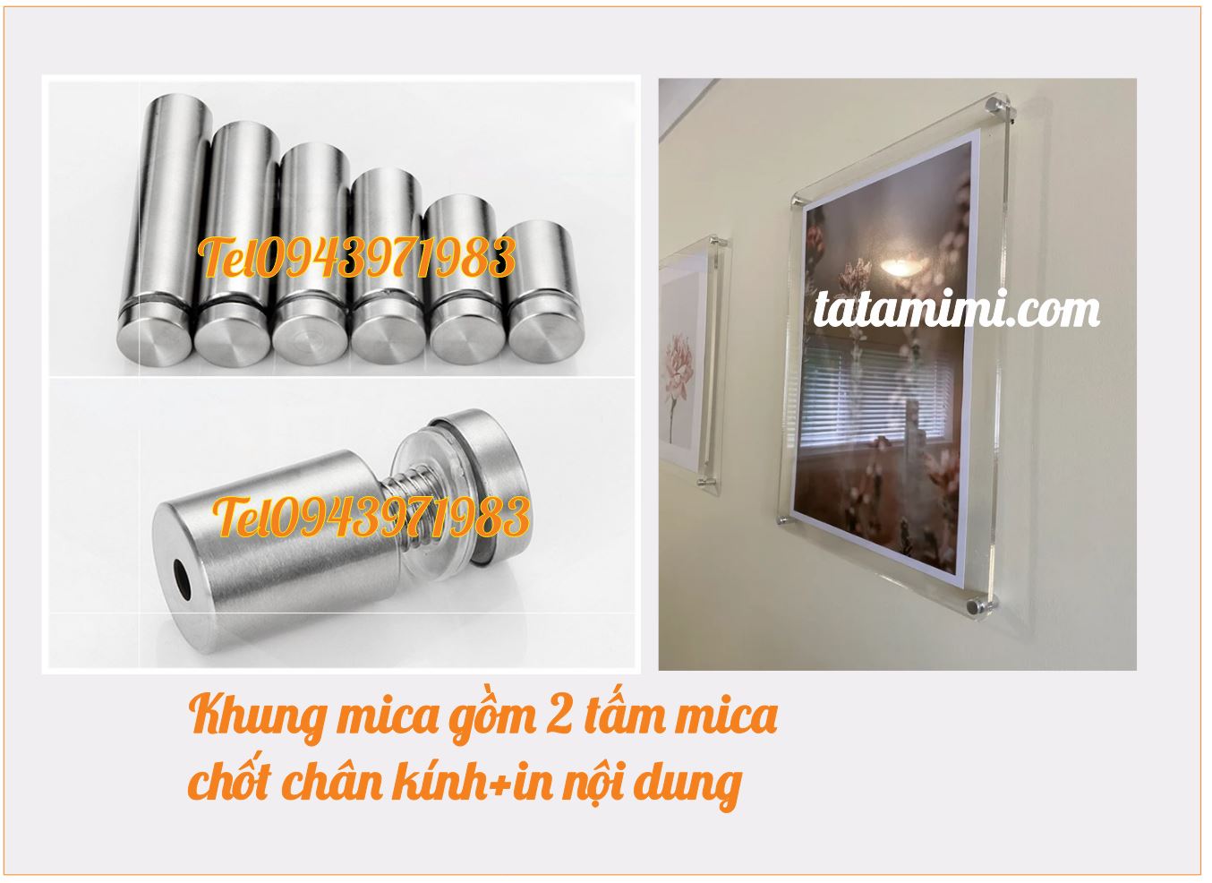 Khung poster trừ viền bao nhiêu