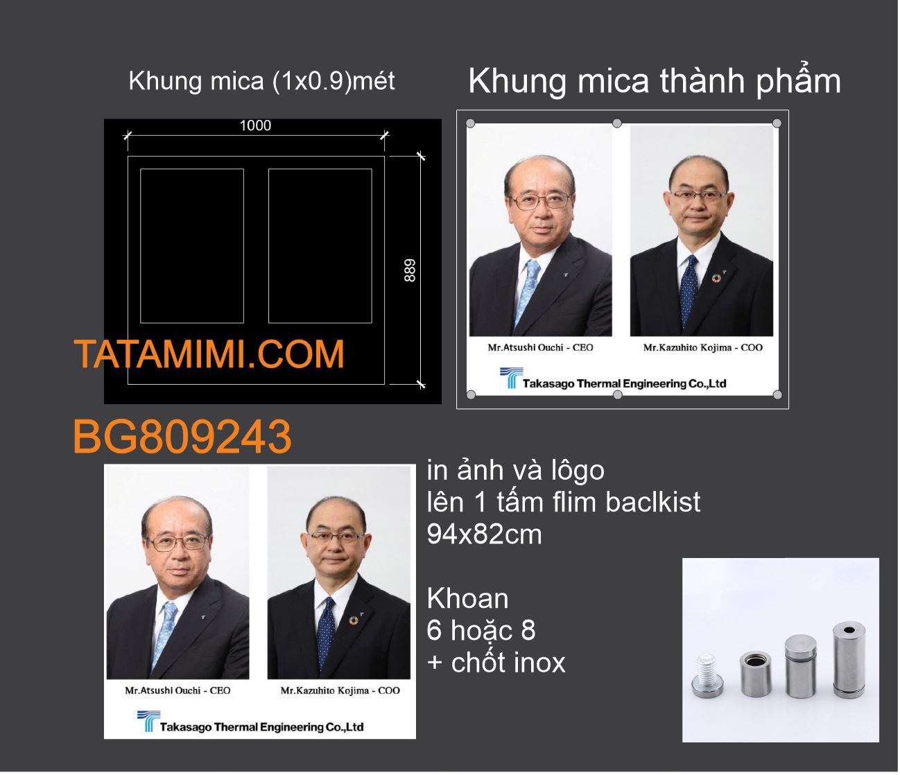Khung poster trừ viền bao nhiêu