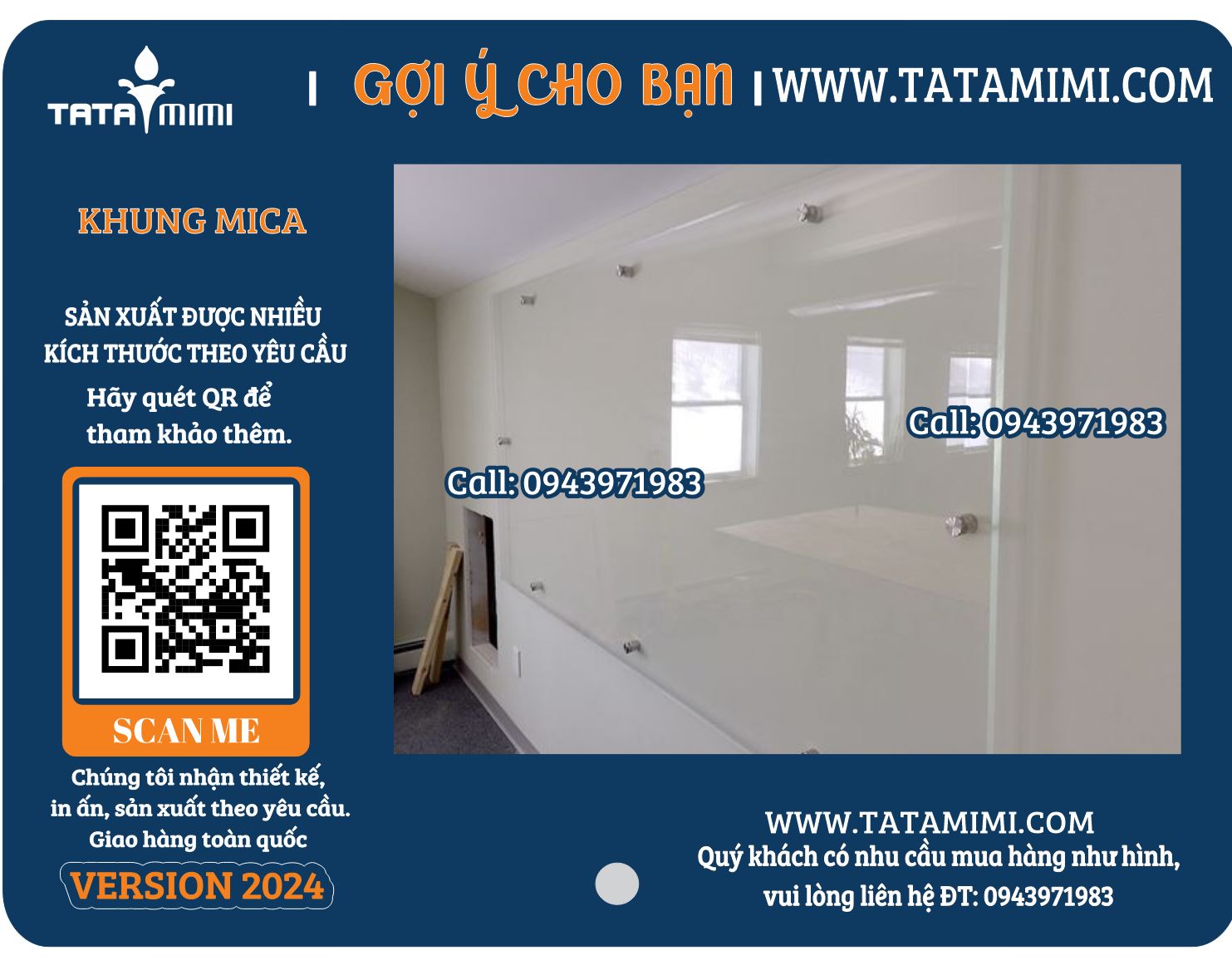 Báo giá Khung mica A0 treo tường – Giải pháp quảng cáo hiệu quả