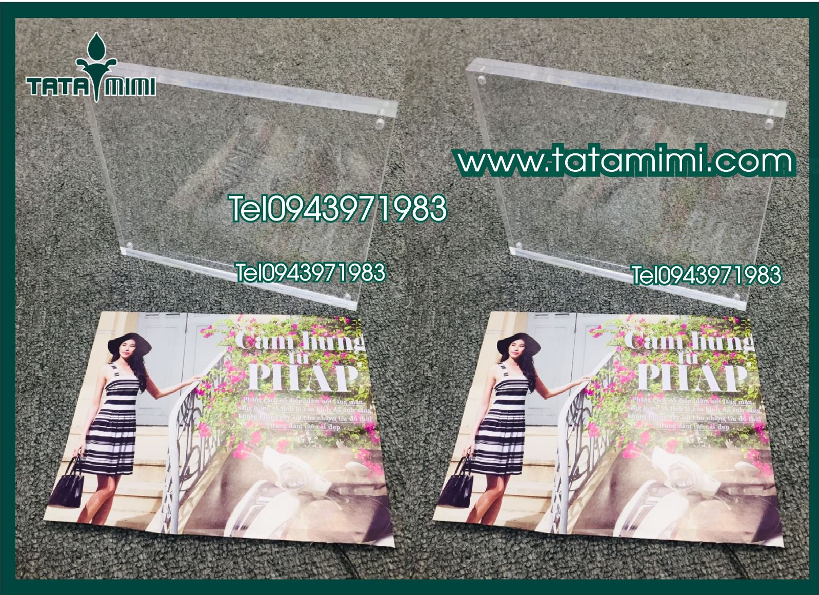 Gia công mica để bàn các loại