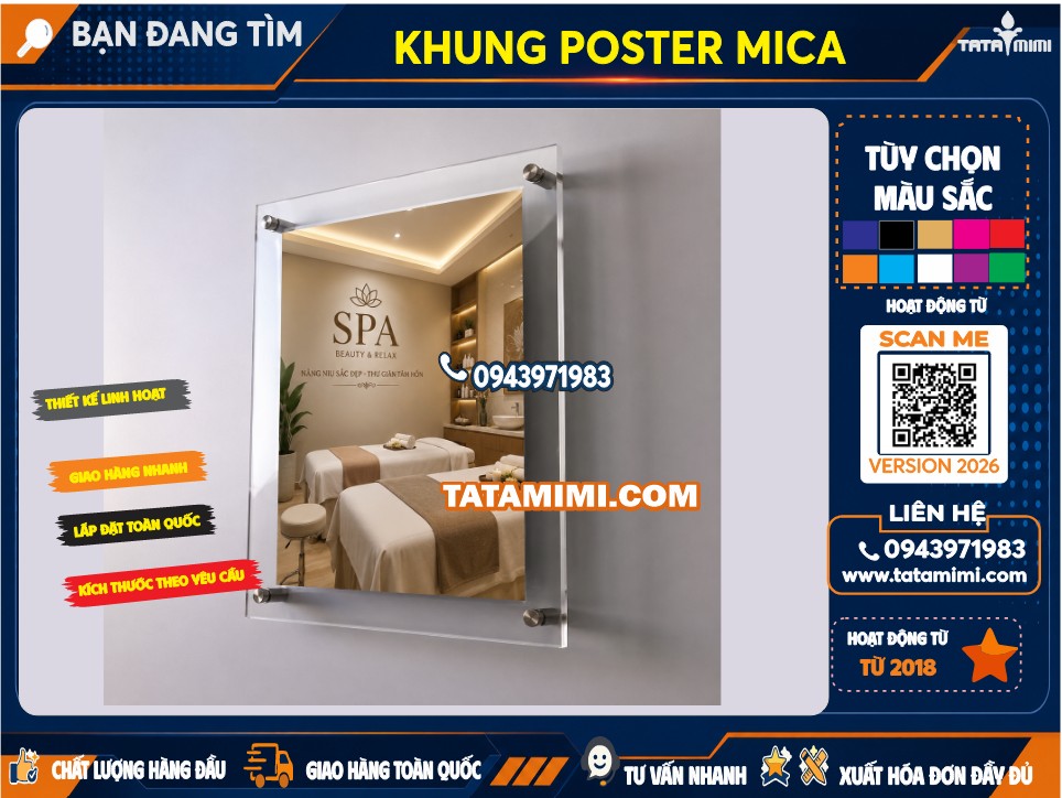 Khung Tranh Mica A2, Khung Tranh Mica 40x60 Giá Bao Nhiêu Tại Hà Nội?