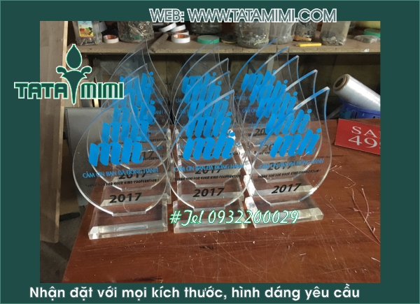 Cúp vinh danh cho ngày tổng kết
