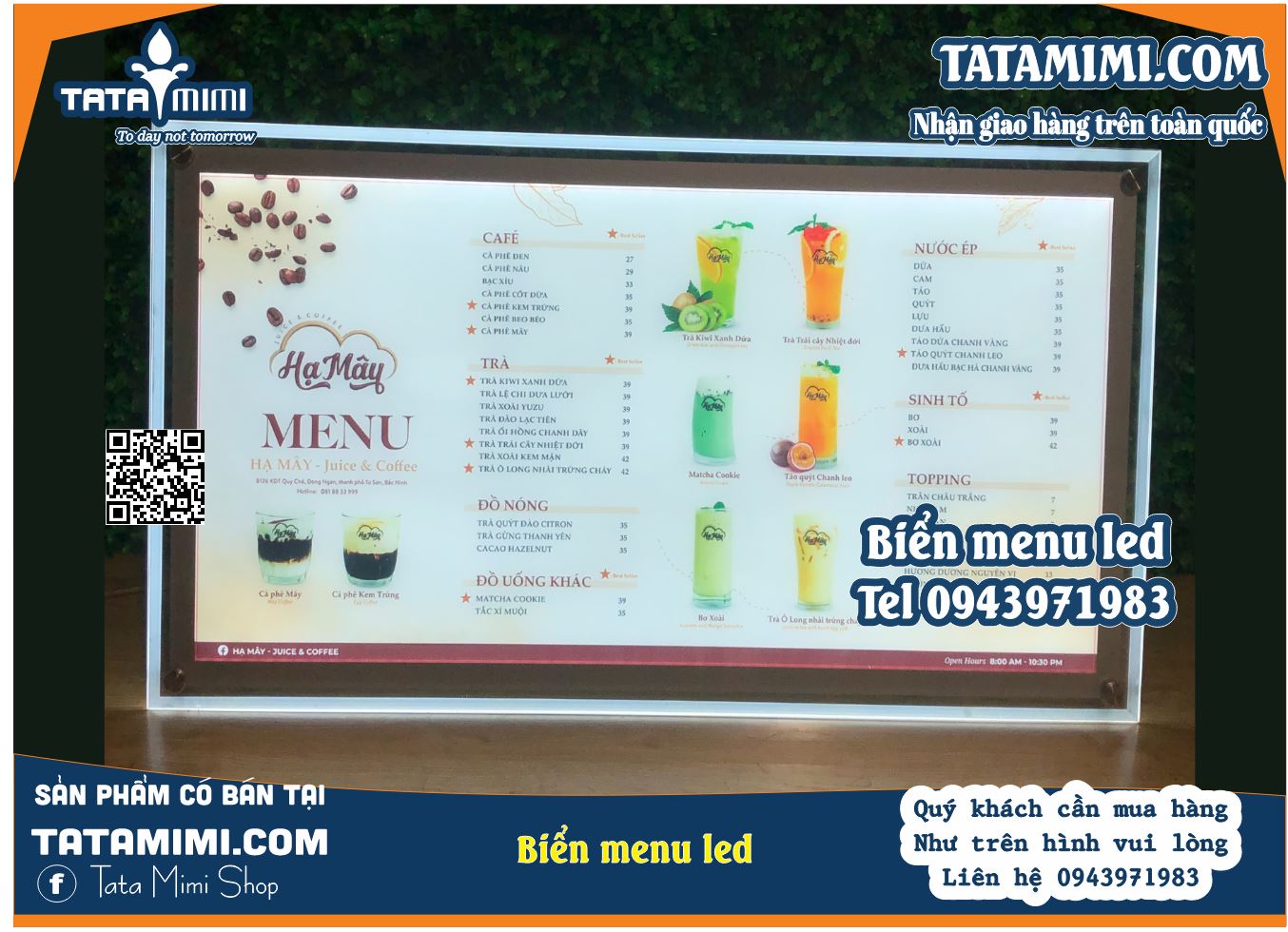 Led Menu Trà Sữa - Nâng Tầm Trải Nghiệm Khách Hàng Với Thiết Kế Hiện Đại