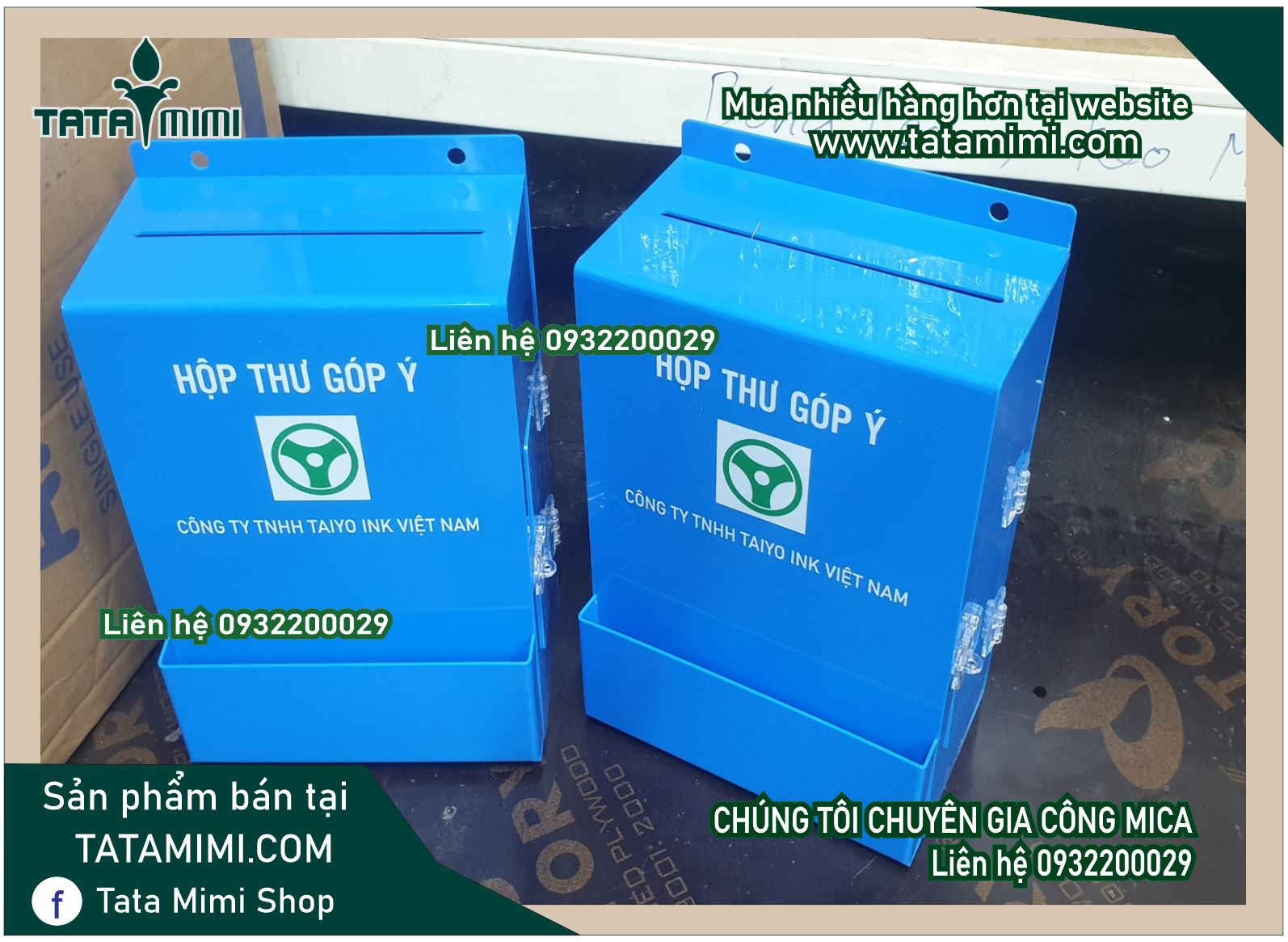 Thùng thư mica có mái đẹp