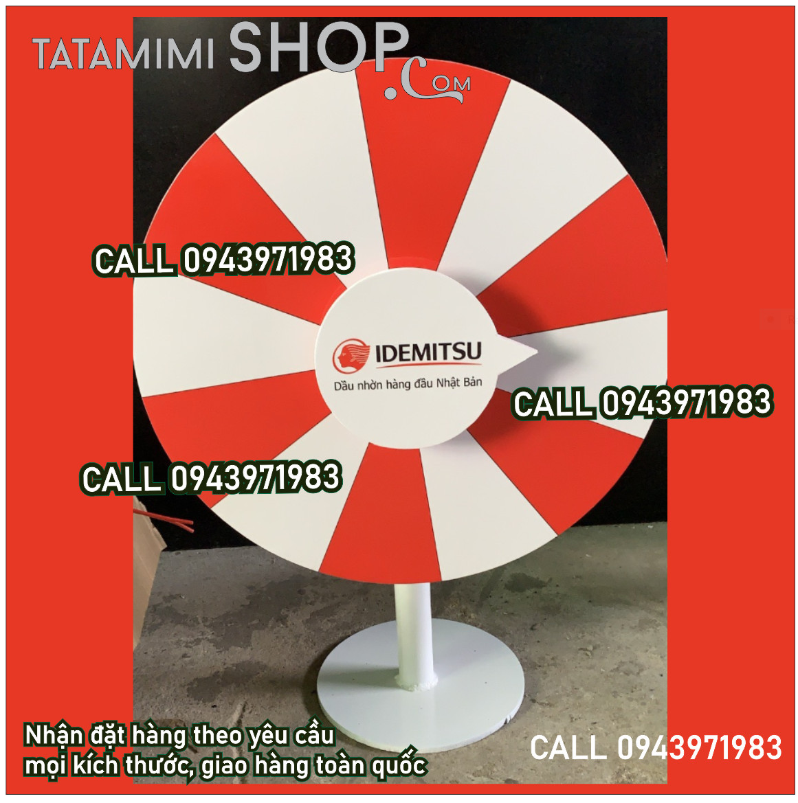 Vòng quay để bàn có thể làm đường kính nhỏ nhất là bao nhiêu