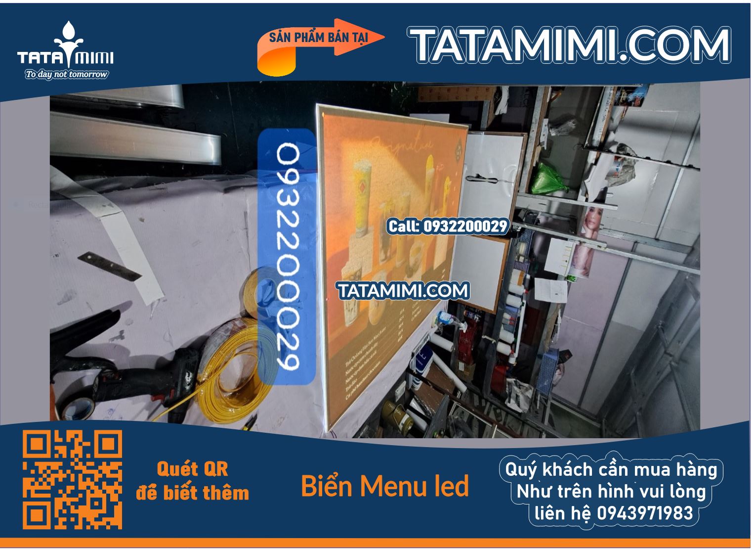 Thiết Kế, In Ấn Menu và Cung Cấp Biển LED Menu Mica Siêu Sáng