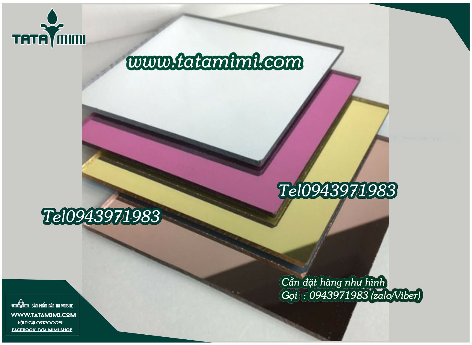 Màu mica gương thị trường ưa chuộng