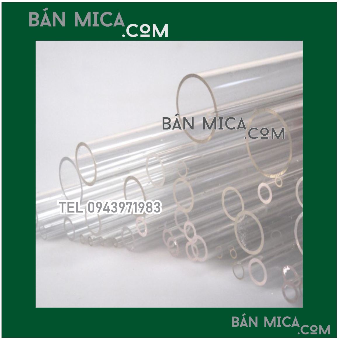 Ống mica để ngoài trời có bị phai không