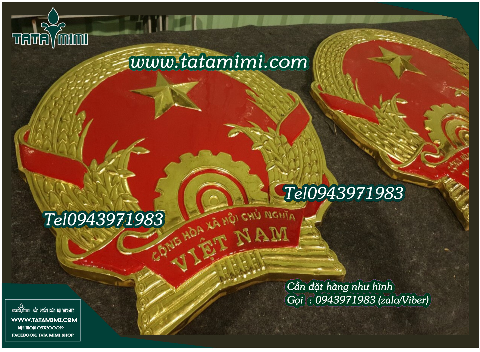 Quốc huy treo trong nhà nên làm đường kính bao nhiêu