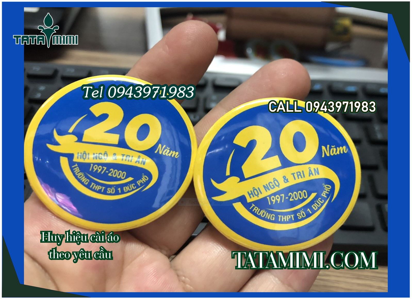 Quốc huy gắn tường nên làm đường kính bao nhiêu