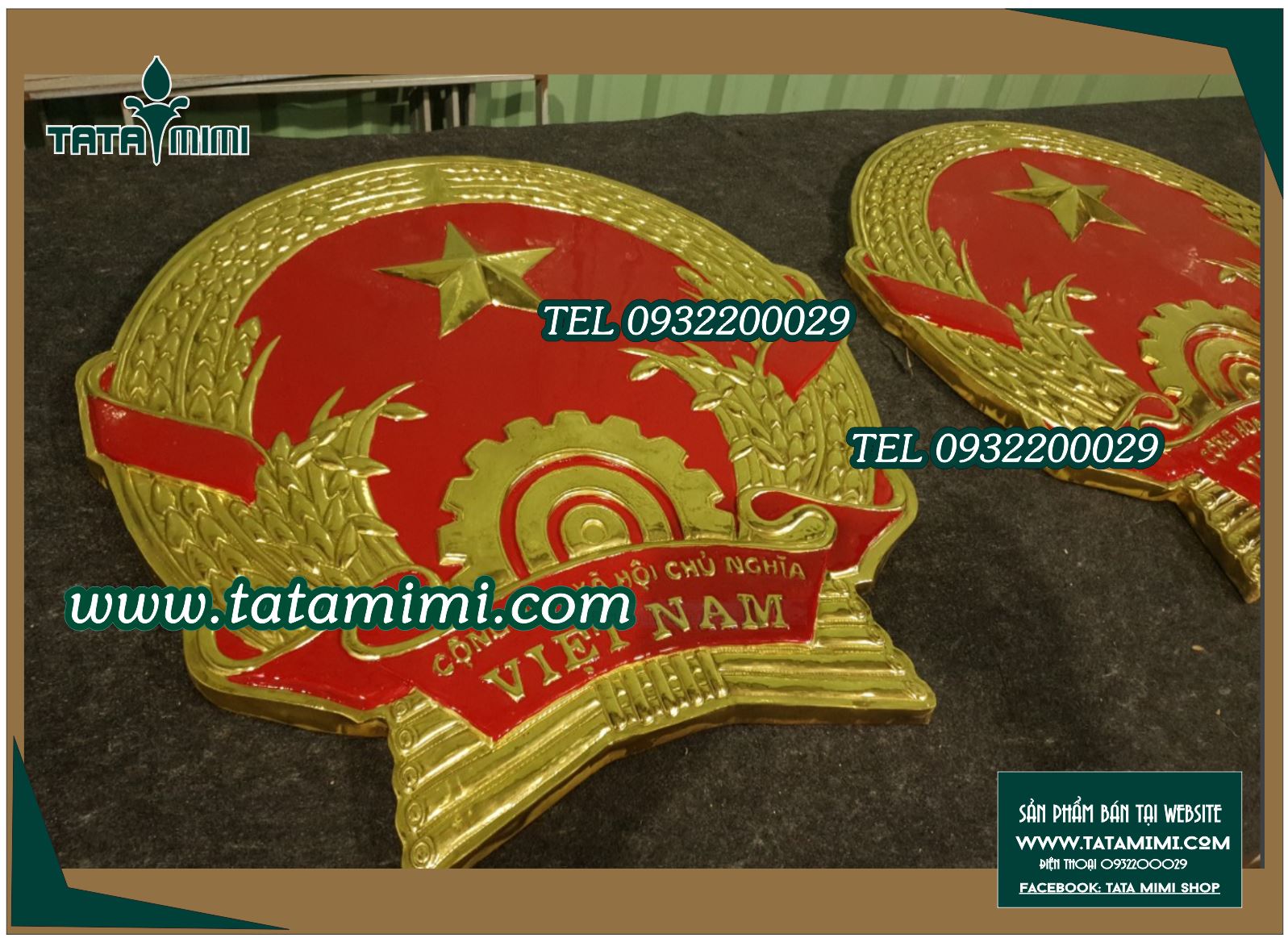 Quốc huy gắn tường nên làm đường kính bao nhiêu