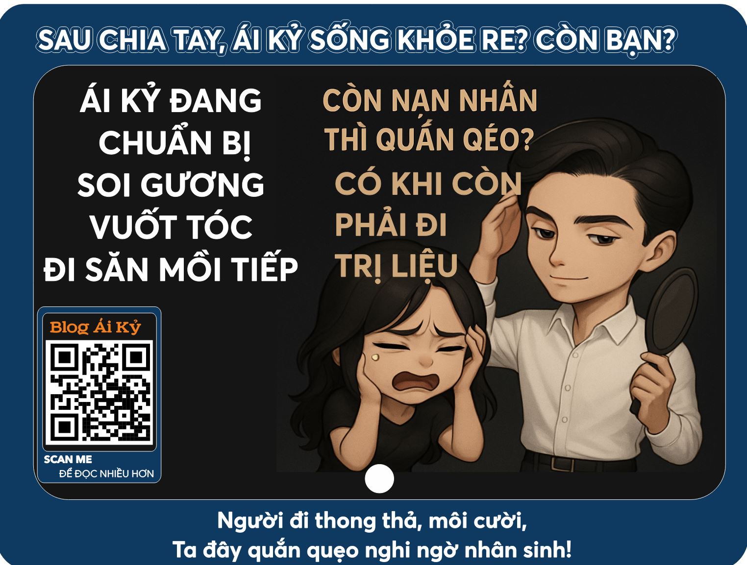Vì sao người ái kỷ chia tay “SỐNG PHẺ RE”, còn bạn thì lao đao? 💔