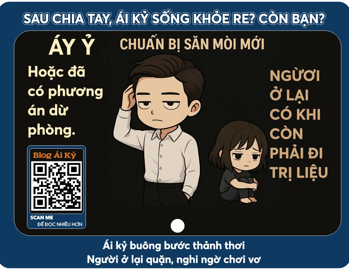 Vì sao người ái kỷ sau chia tay họ“SỐNG PHẺ RE”, còn bạn thì lao đao? 💔