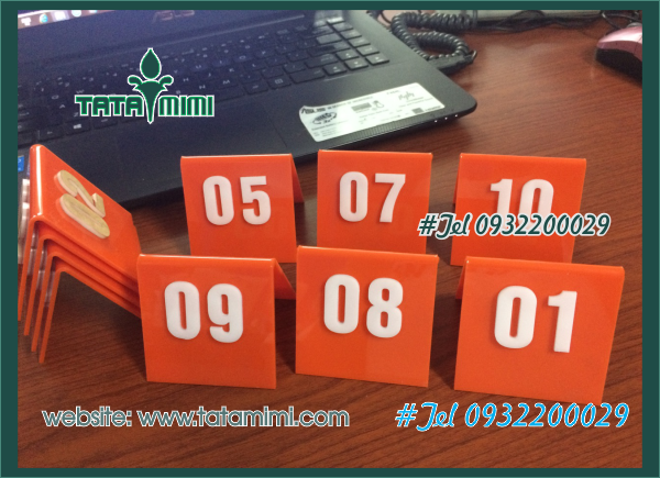Các loại biển số bàn đẹp