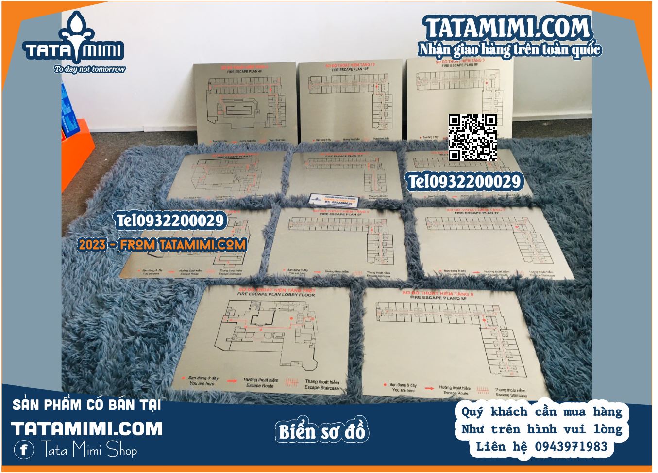 Phòng khách sạn cần thiết kế biển hướng dẫn thoát hiểm