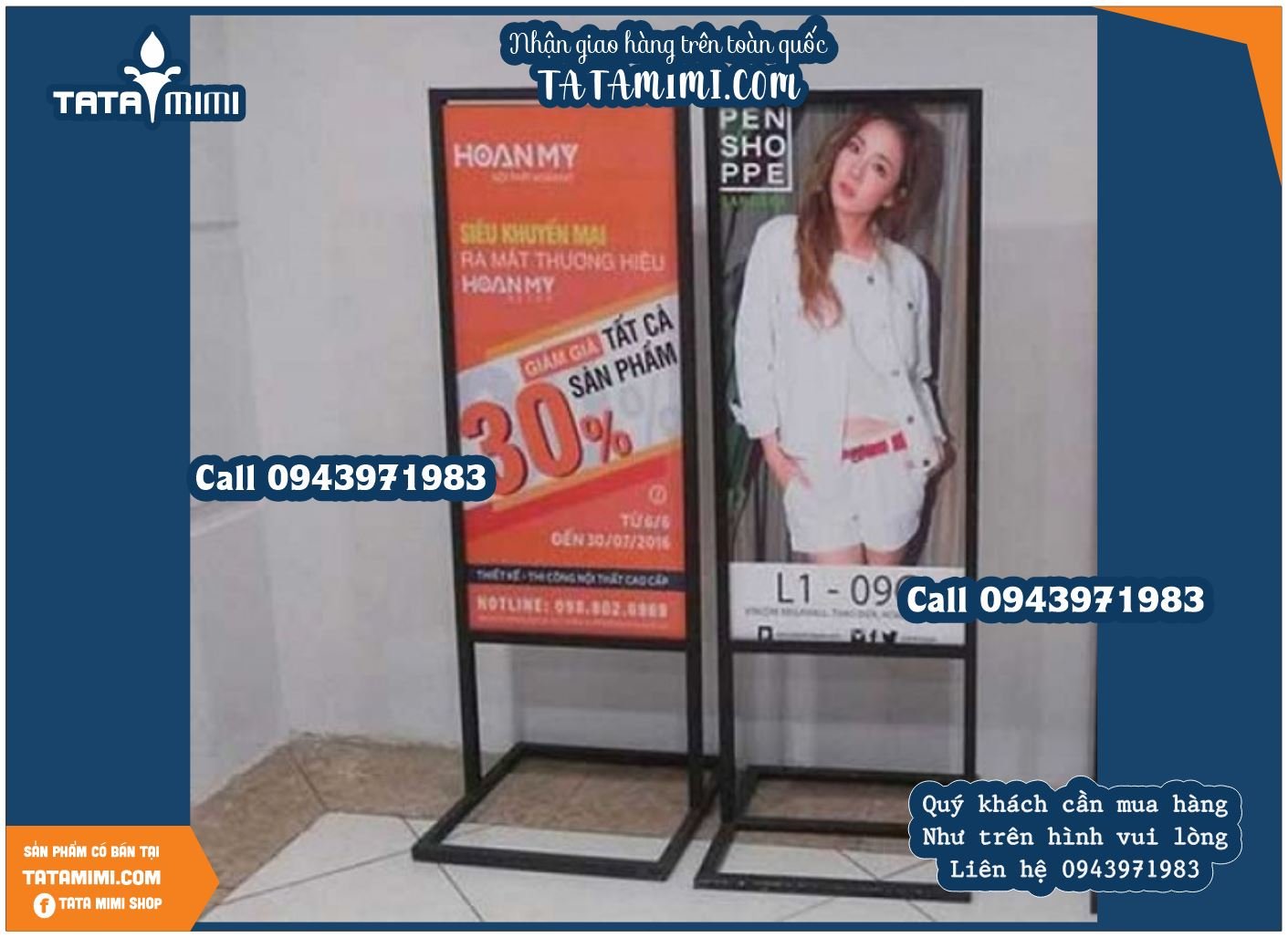 Standee có những kích thước nào?