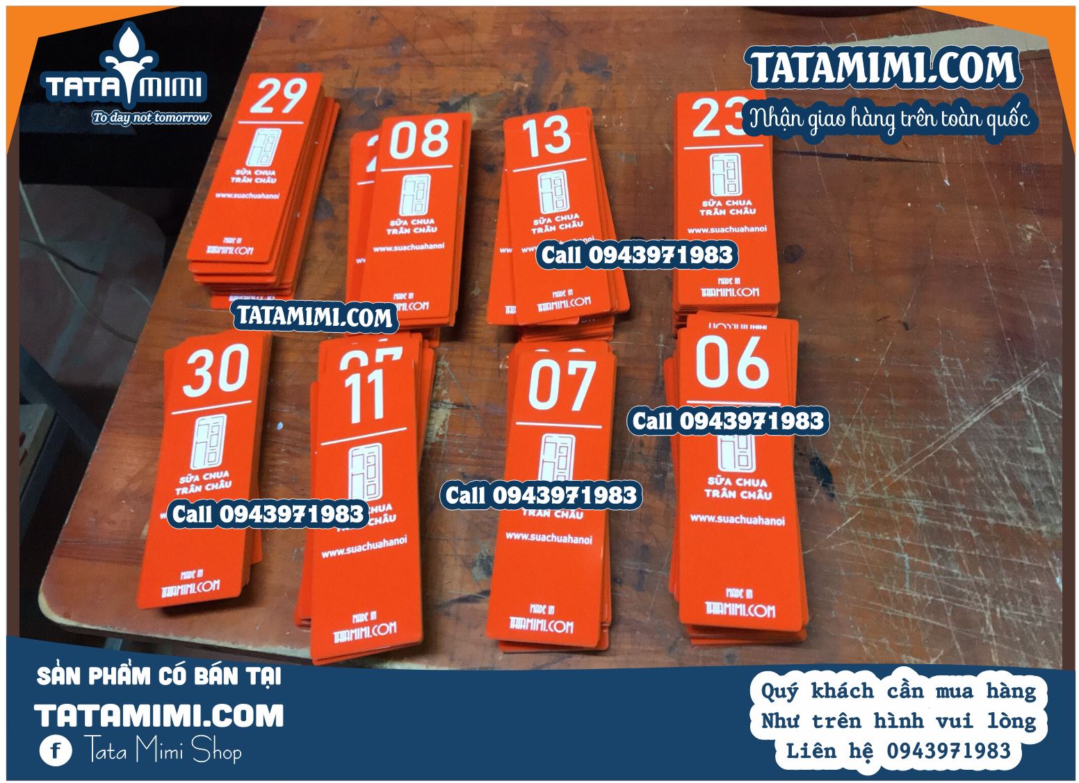 Thẻ Bàn Cà Phê Bằng Mica Xanh Chữ Trắng: Sự Kết Hợp Hoàn Hảo Giữa Thẩm Mỹ và Chức Năng